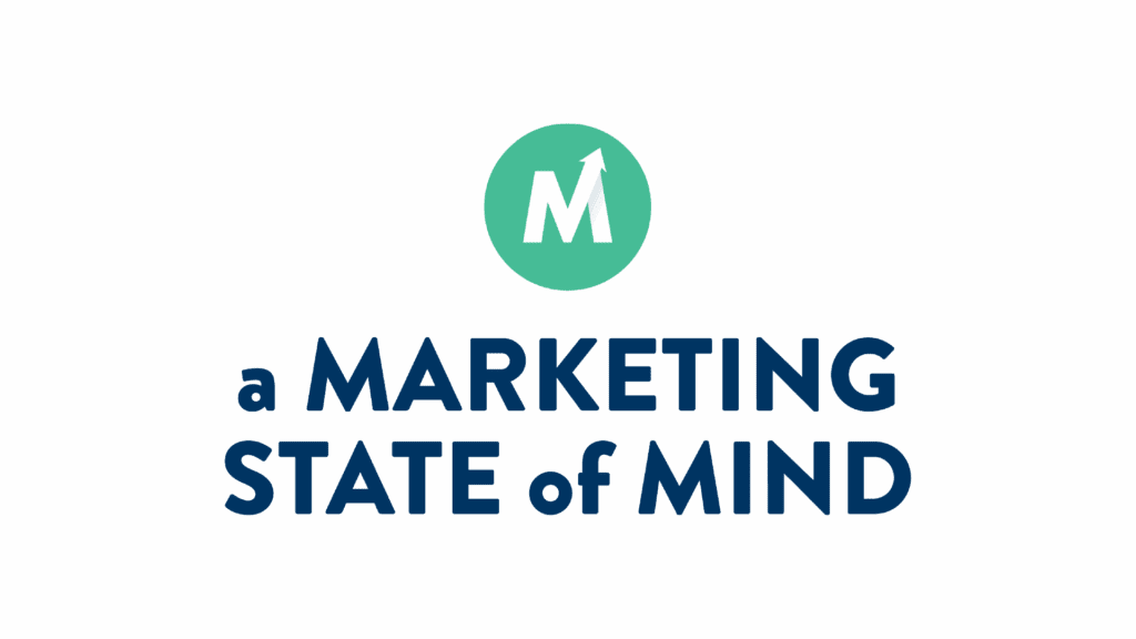 A Marketing State of Mind with stylized white m in a green circle